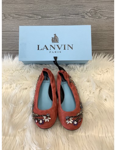 Red Shoes Flats Lanvin, Size 7.5 livraison et retour toujours gratuits