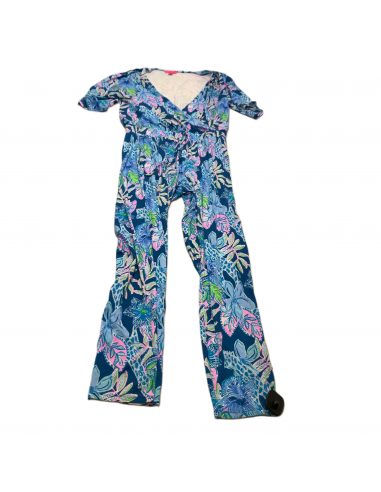 Blue  Jumpsuit Designer By Lilly Pulitzer  Size: M Fin de série