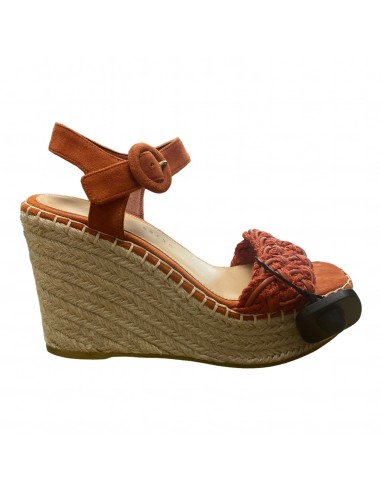 Orange Sandals Heels Wedge Veronica Beard, Size 6 en linge