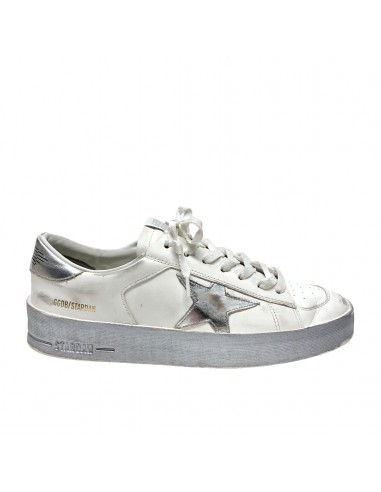 Silver & White Shoes Luxury Designer Golden Goose, Size 10 de la marque