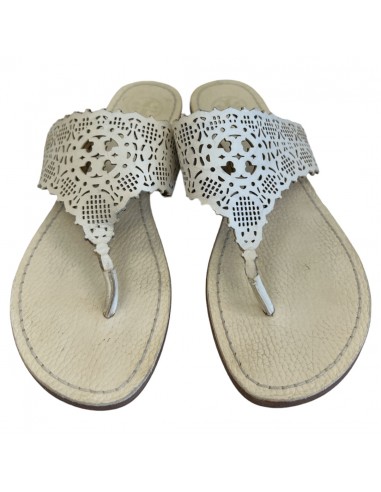 Cream Sandals Flip Flops Tory Burch, Size 6 Voir les baskets