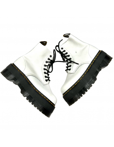 White Boots Combat By Dr Martens, Size: 9 de pas cher