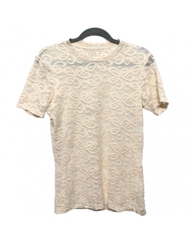 Cream Top Short Sleeve Johnny Was, Size S une grave pollution 