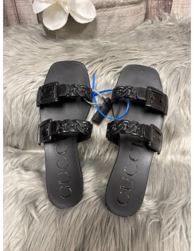 Black Sandals Luxury Designer Gucci pas chere