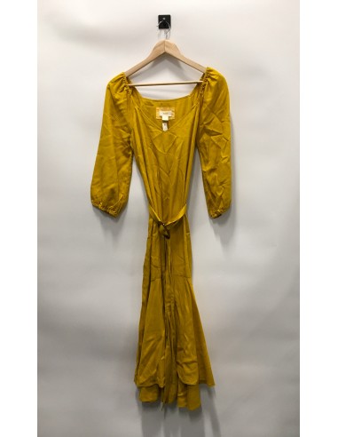 Yellow Dress Casual Midi Maeve, Size 4 en linge