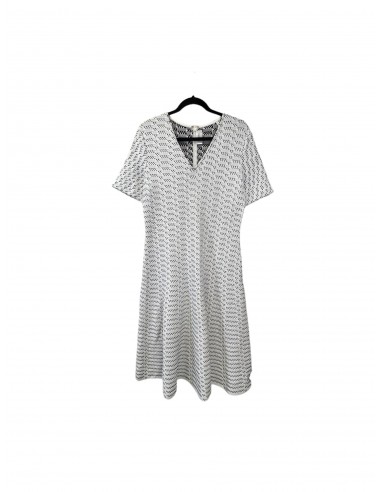 Black & White Dress Designer St. John, Size 10 basket pas cher