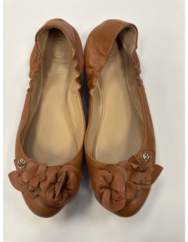 Brown Shoes Flats Tory Burch, Size 7.5 Amélioration de cerveau avec