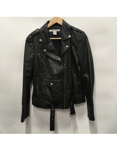 Black Jacket Moto Leather REZREKSHA by Esther Chen, Size M Profitez des Offres !